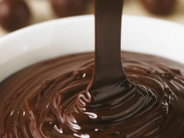 Ganache au chocolat brillante