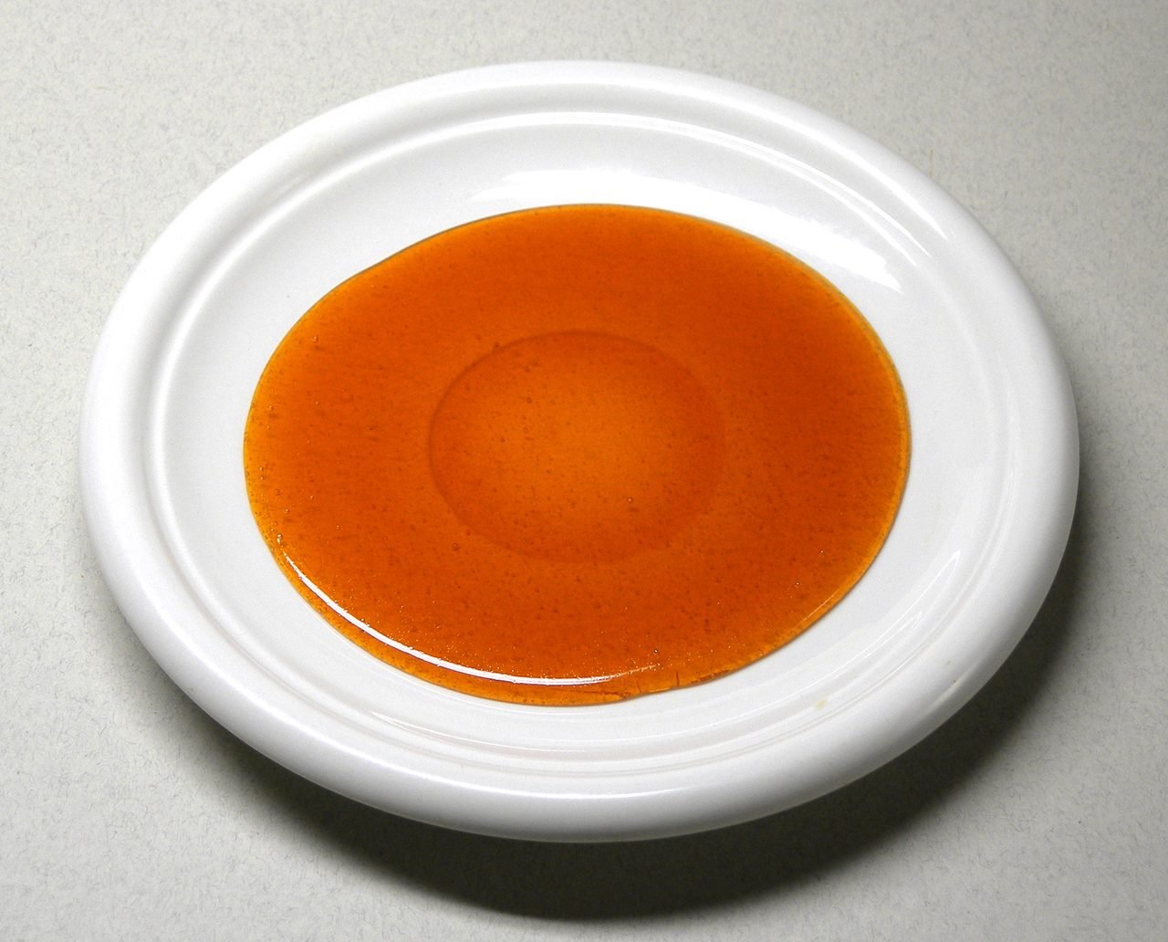 Caramel ambré en cours de cuisson